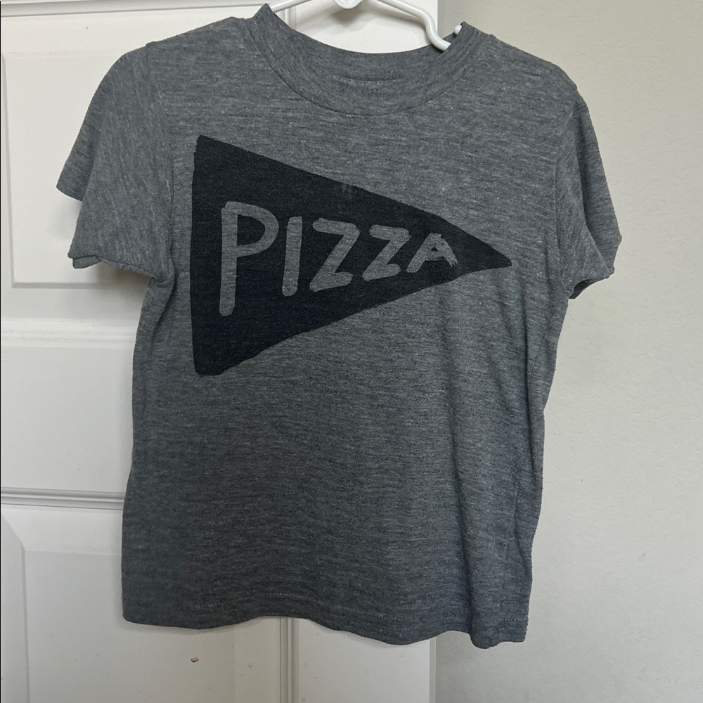 American Apparel Gray “PIZZA” Kids T-Shirt